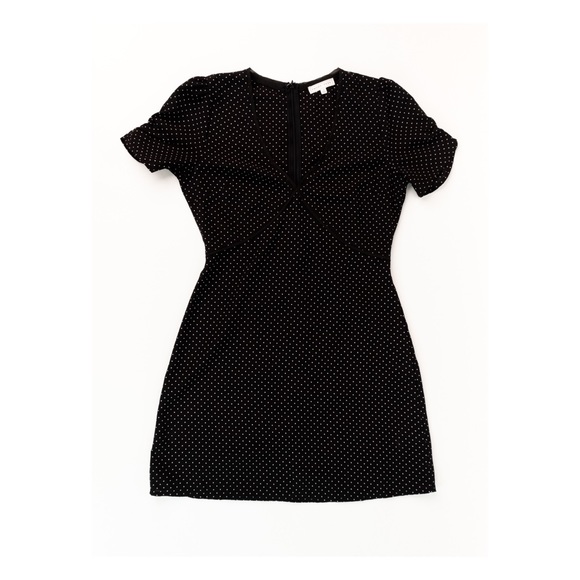 Black and White Dress w/ Puffy Sleeves - Picture 3 of 3